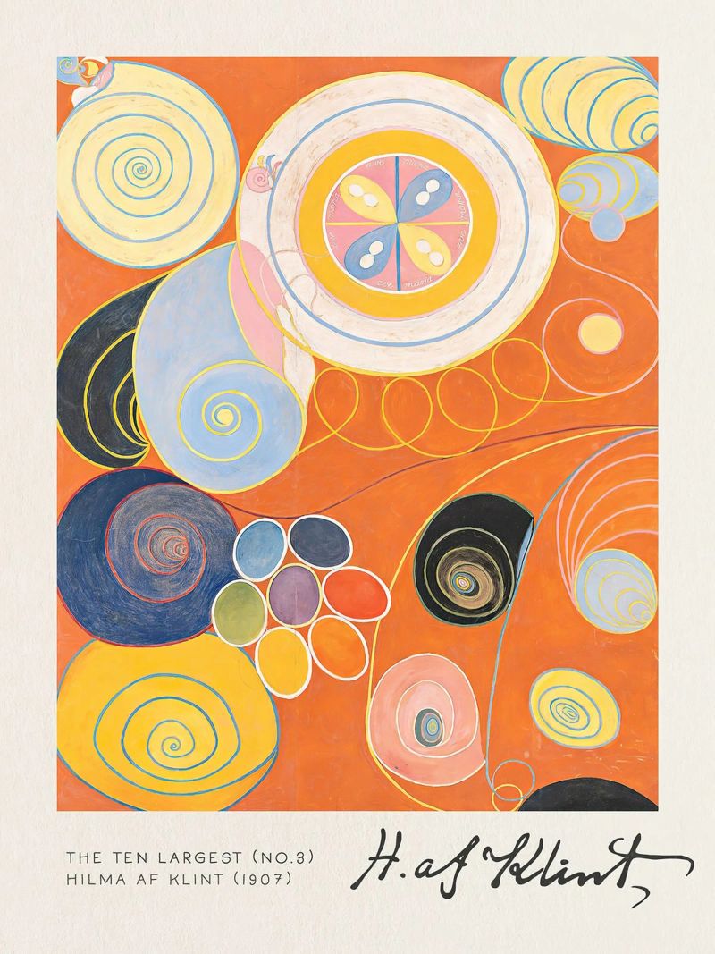 Hilma Af Klint - The Ten Largest (No.3) poster by Mirei Aguerro