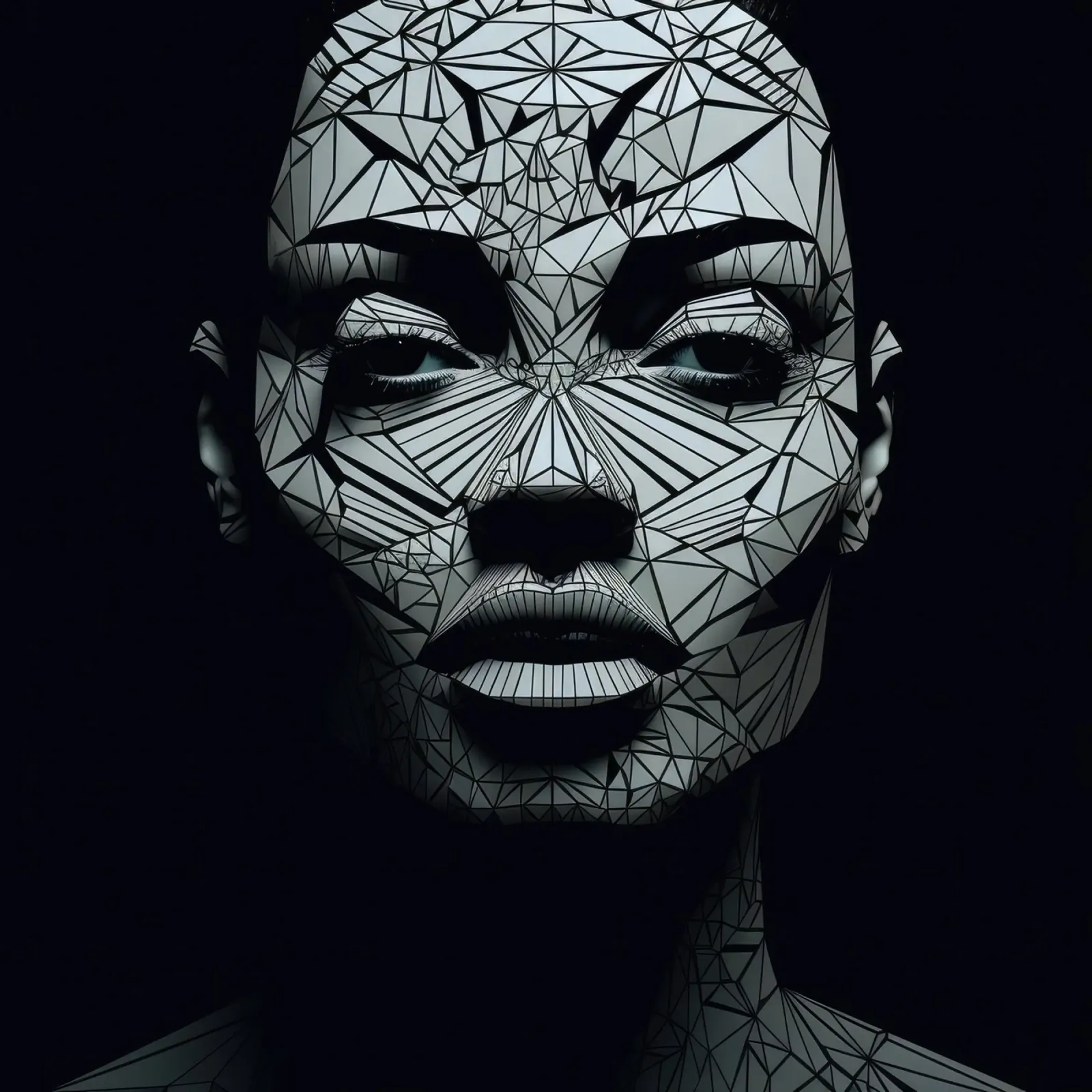 Geometrische neuseeländische Maori-Frau Hahnemühle von Artful Muse