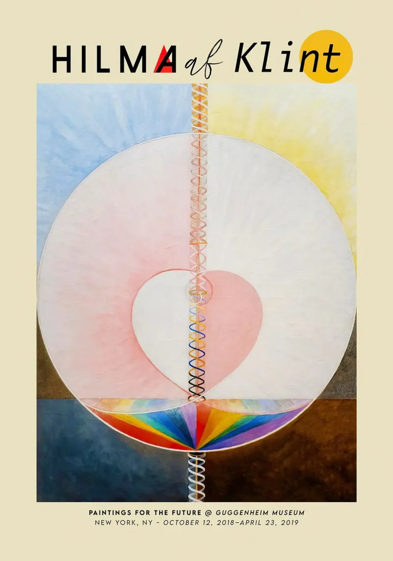 Hilma Af Klint - La colomba (n. 1) poster da Kimtoth Skrzypek