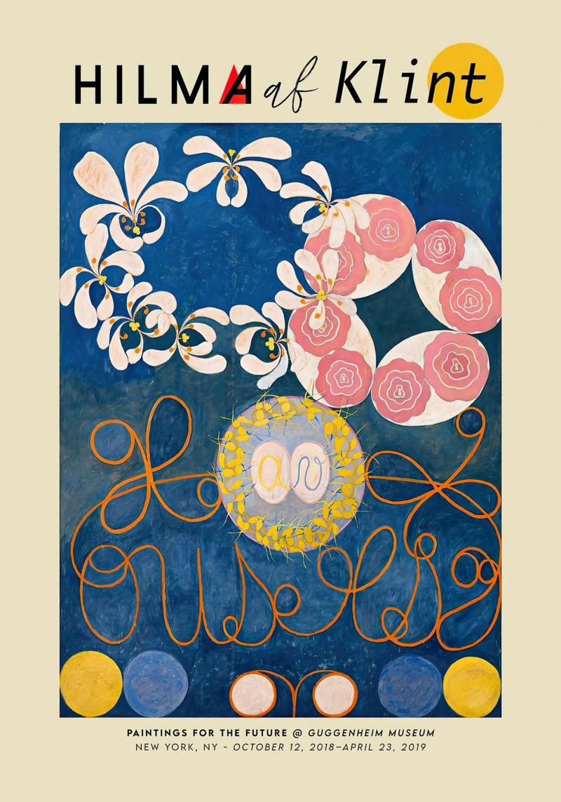 Hilma Af Klint - The Ten Largest (No.1) poster by Kimtoth Skrzypek