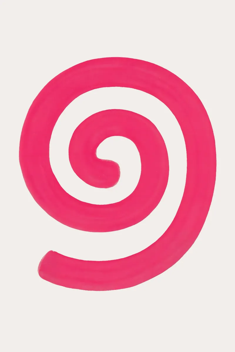 Pink Vortex - Flow Form Series plexiglass da SMPLE