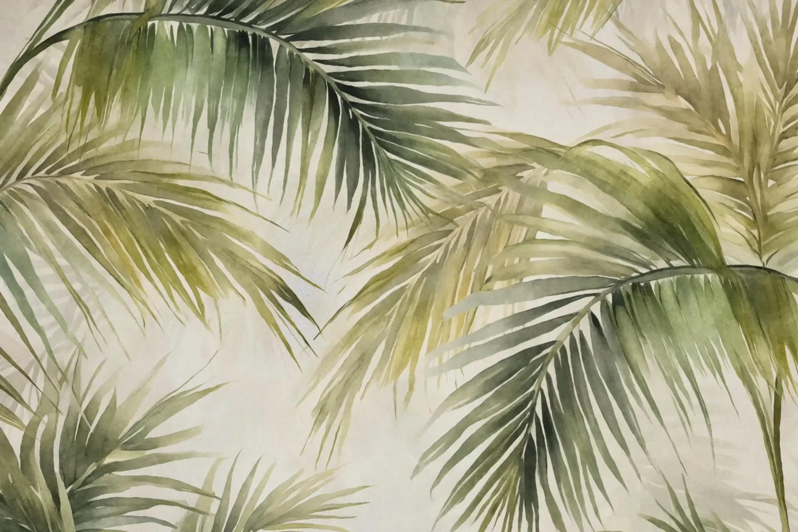 Foglie di palma dell'isola tropicale verde intenso pellicola backlit da Andrea Haase Modern Home