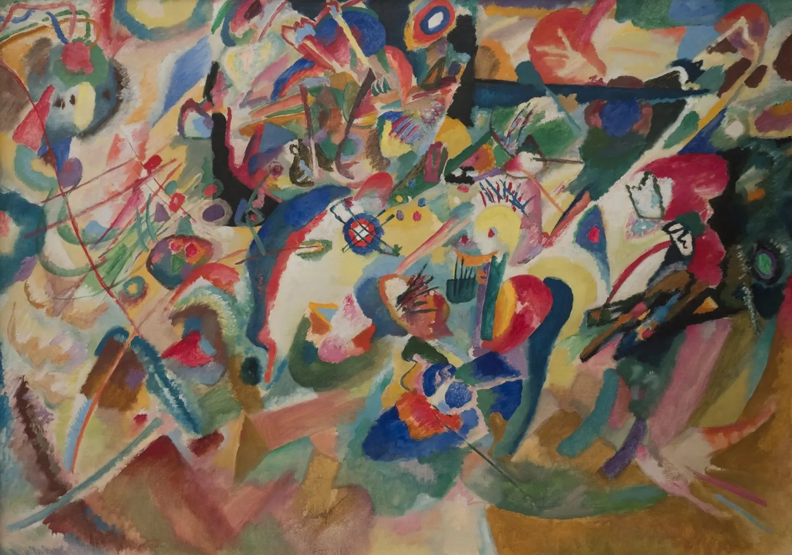 Wassily Kandinsky - Composizione VII (1913) pellicola backlit da Wirla