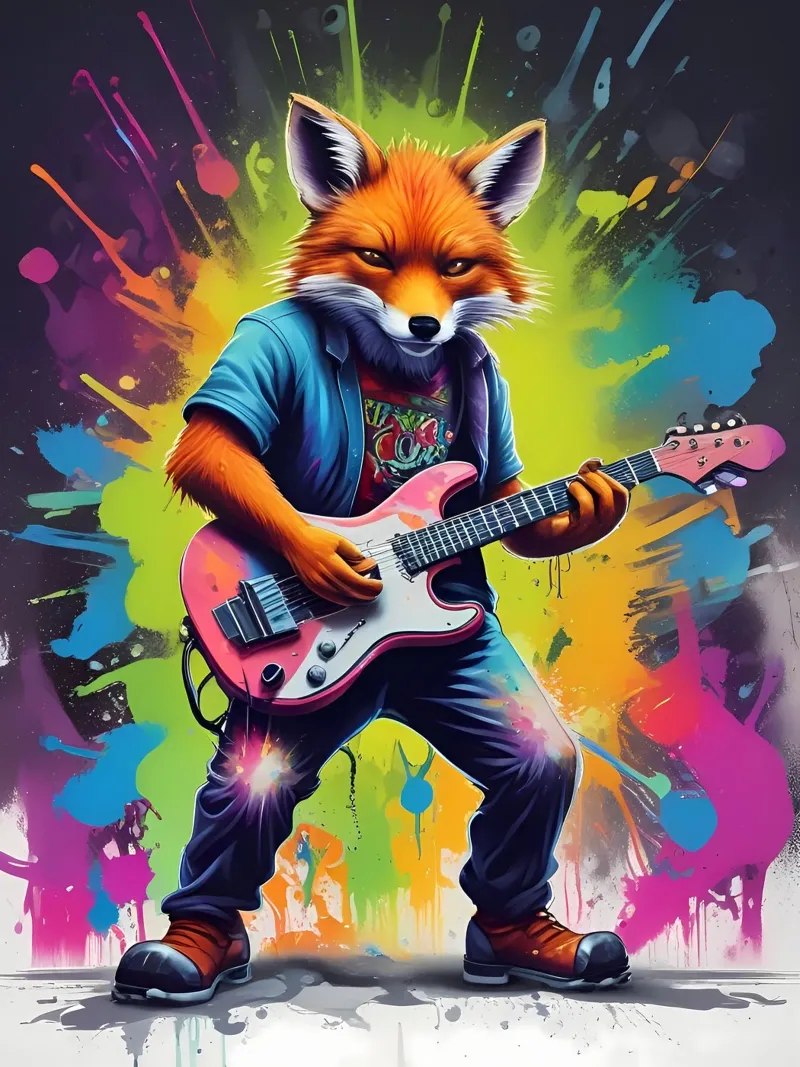 Foxy Solo guitar pellicola backlit da MakArena