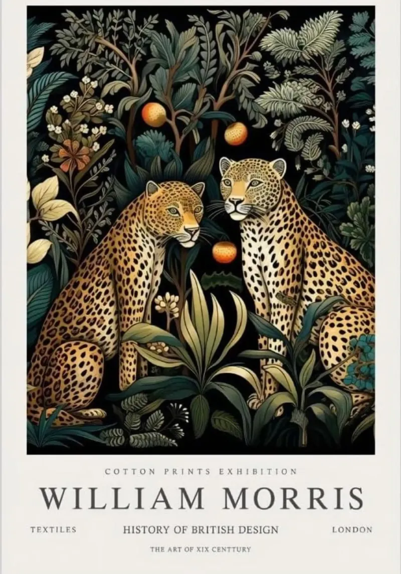 due leopardi in mezzo alla foresta di notte william mo pellicola backlit da komo store