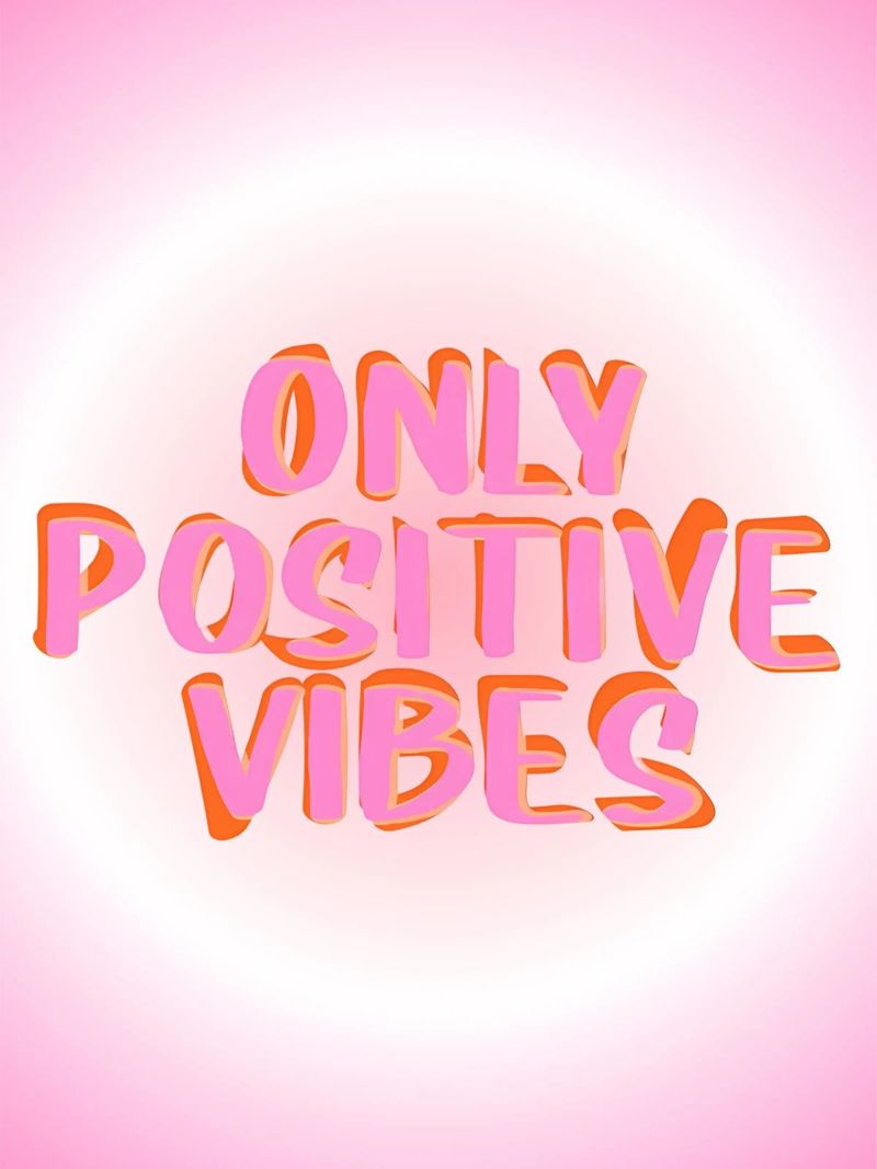 Solo vibrazioni positive Aura, positività, affermazione pellicola backlit da Dreamscape