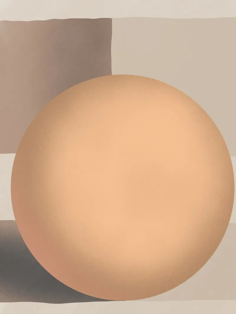 Grande sfera arancione pellicola backlit da Little Dean