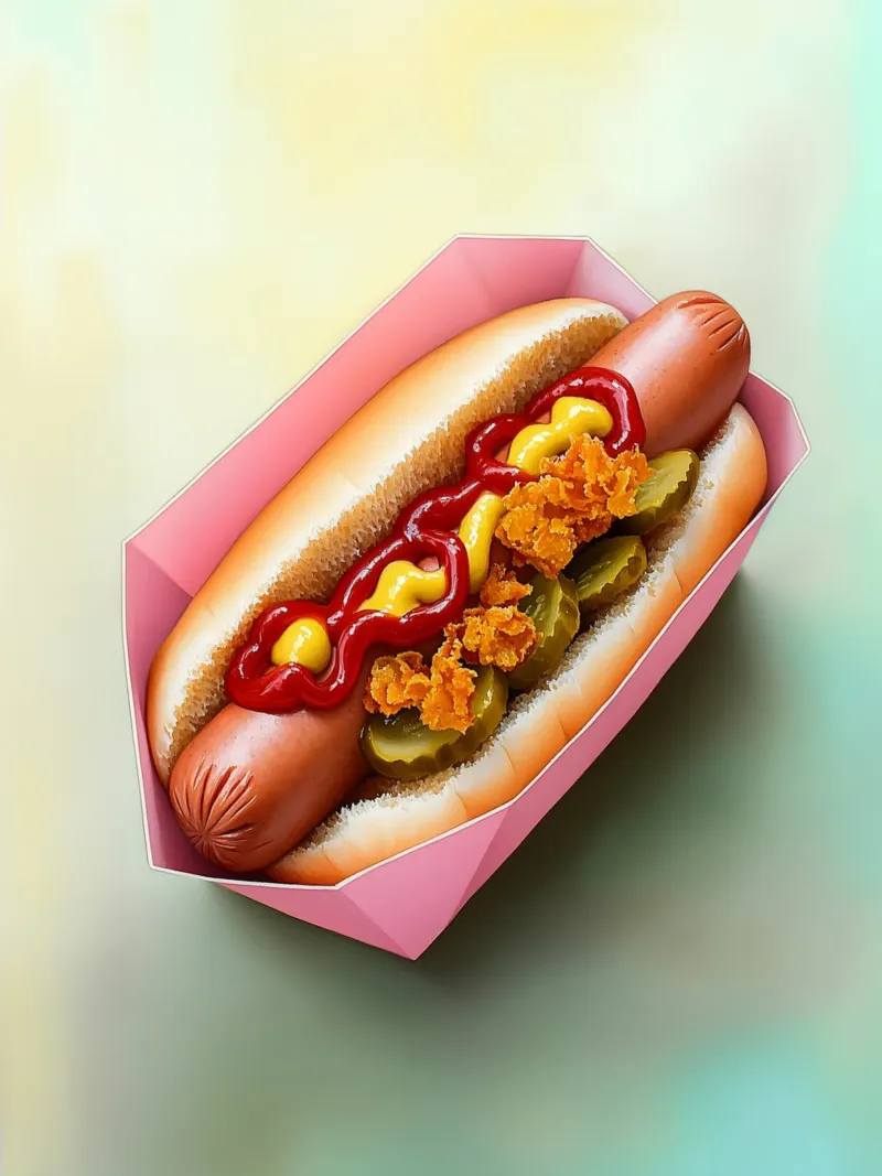 Amore per gli hotdog pellicola backlit da Carinaprint