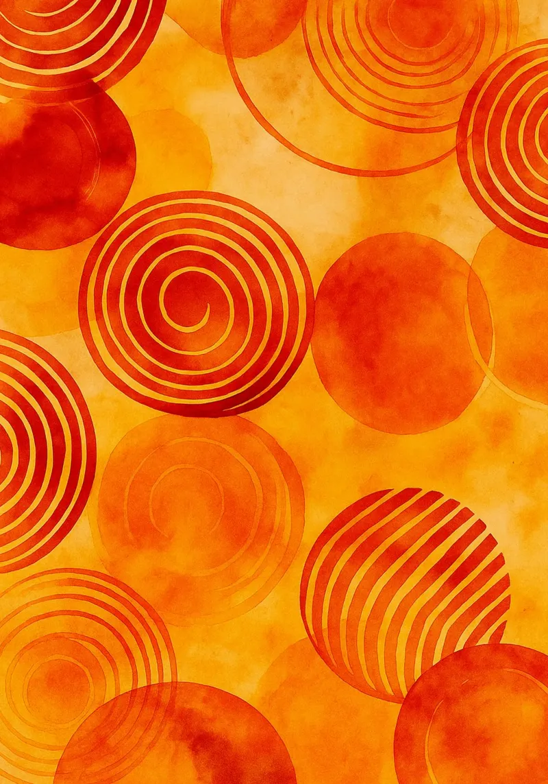 Circles Abstract Art canvas by Bulaxtims