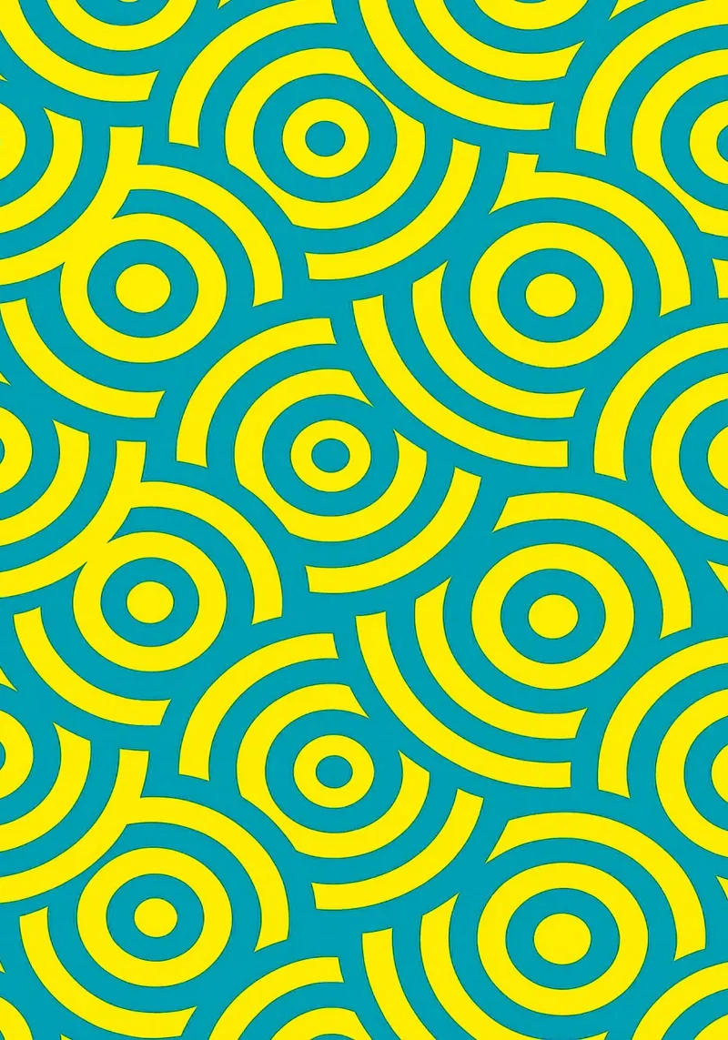 colliding circles Modern Abstract Art hahnemühle by Bulaxtims