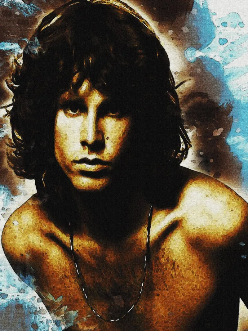 Macchia di ritratto Jim Morrison pellicola backlit da Gunawan Rb