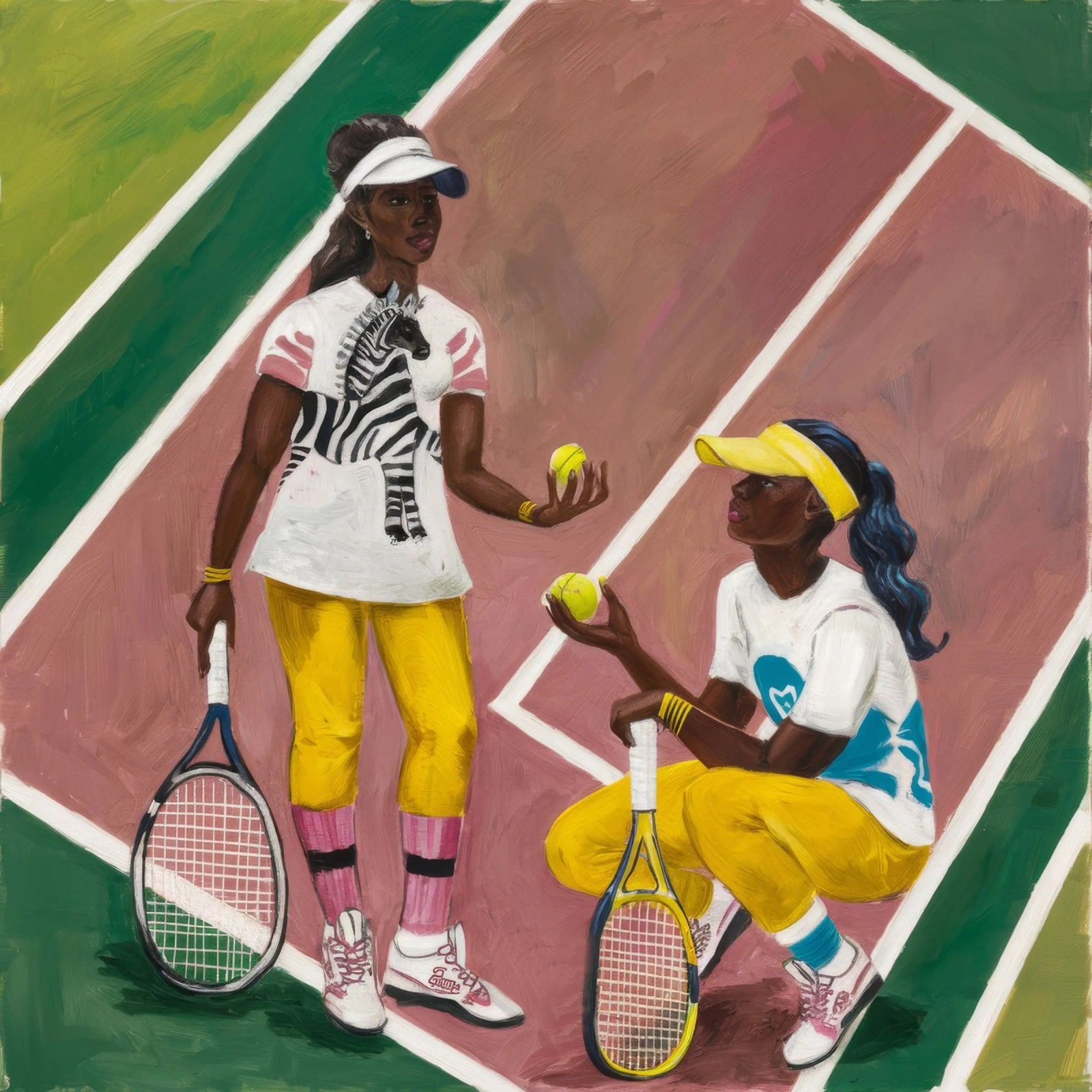 Tennis Association poster by Ebony Carpenter