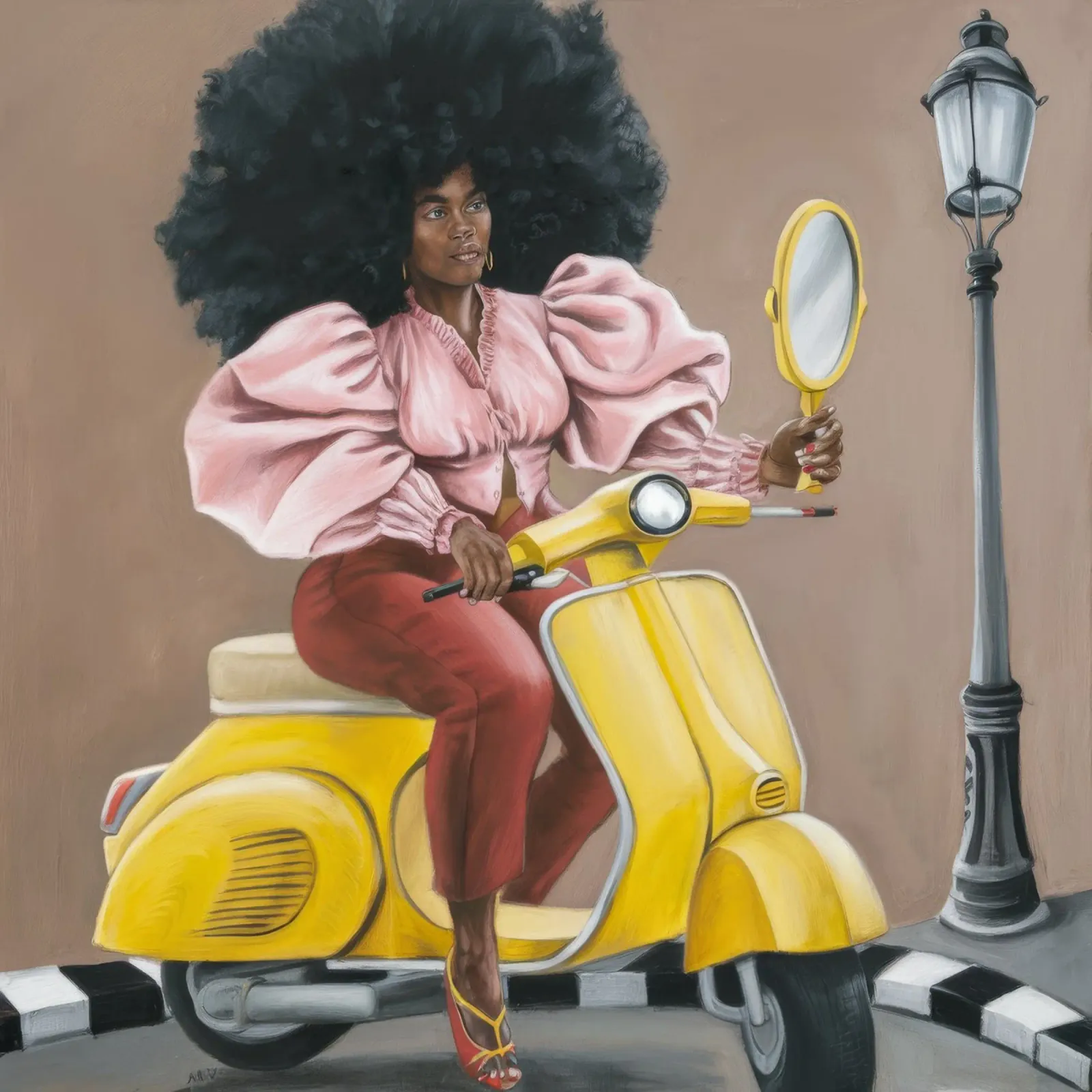 Viaggio coraggioso poster con telaio in plastica da Ebony Carpenter