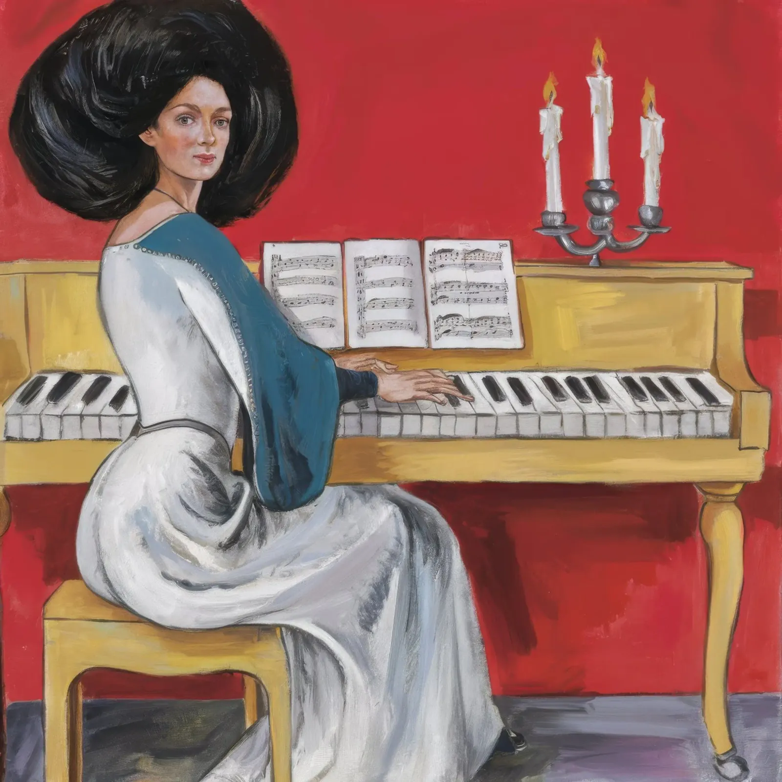 Melodic Serenity canvas with Floater frame by Ebony Carpenter