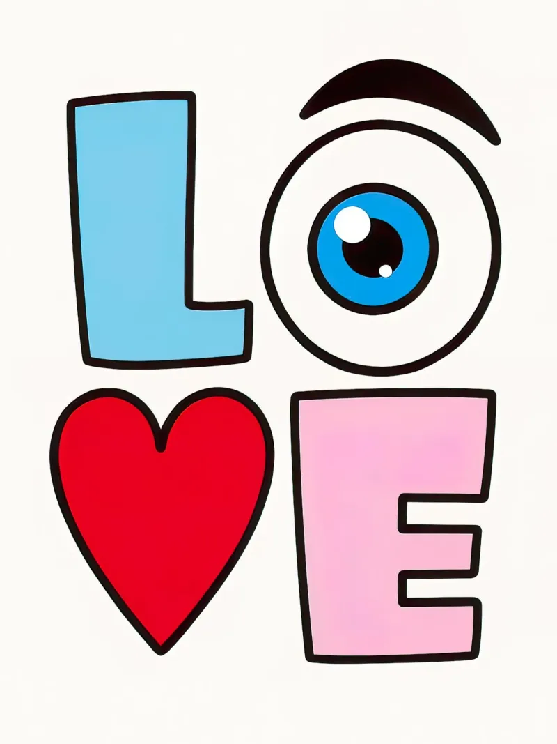 L'amore poster con telaio in plastica da 🥝 KIWI STORE