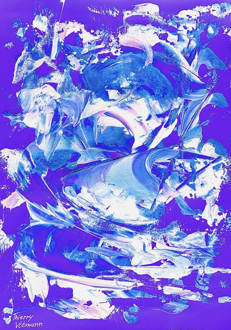 IDEAL GIFT 25 invers tela con Cornice a cassetta da Thierry Vobmann Abstract painting