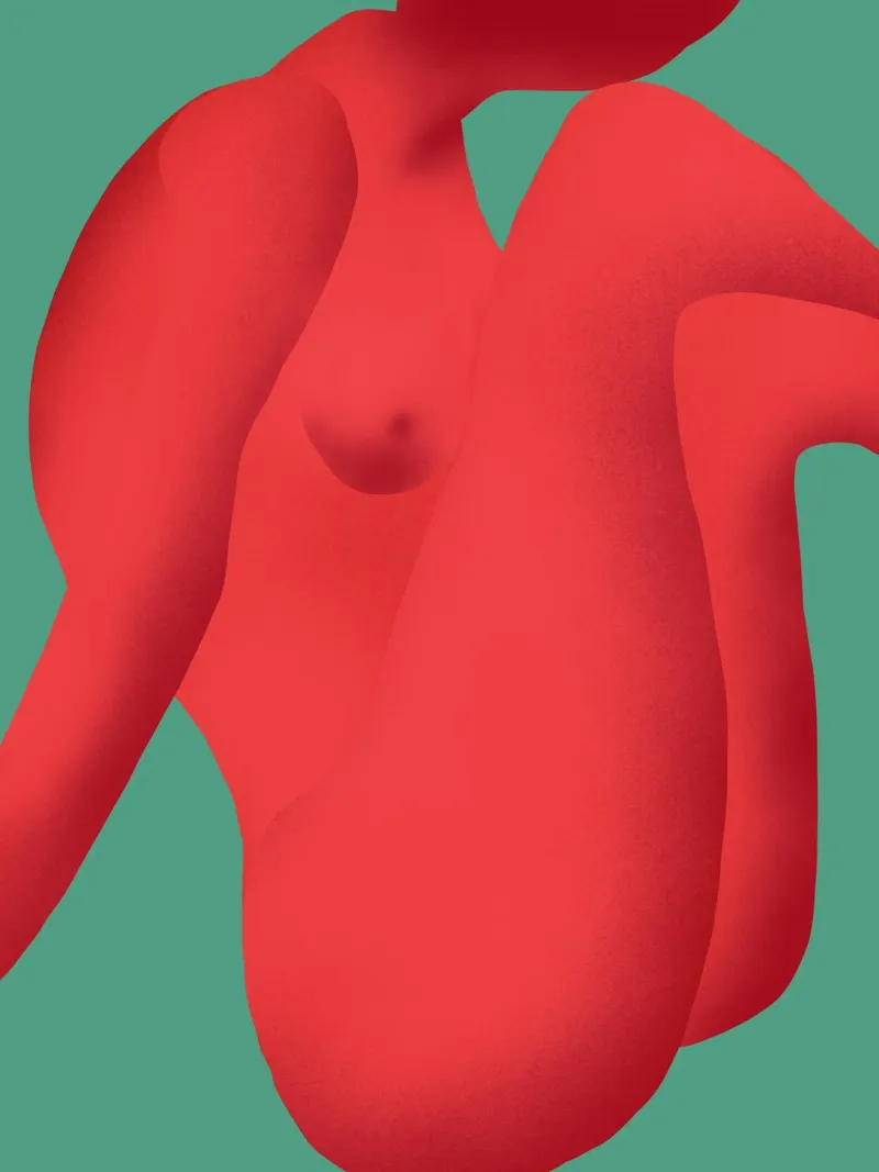Curve rosse alluminio dibond da Little Dean