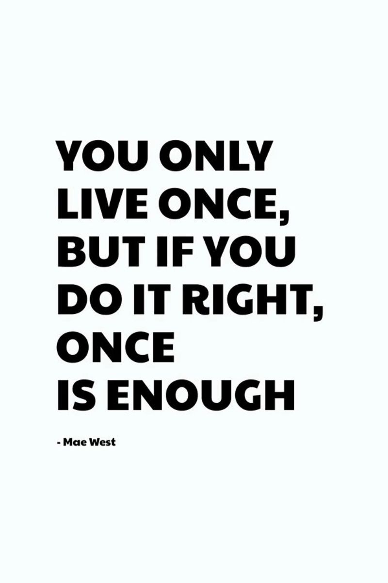 You Only Live Once plexiglass da Studio One