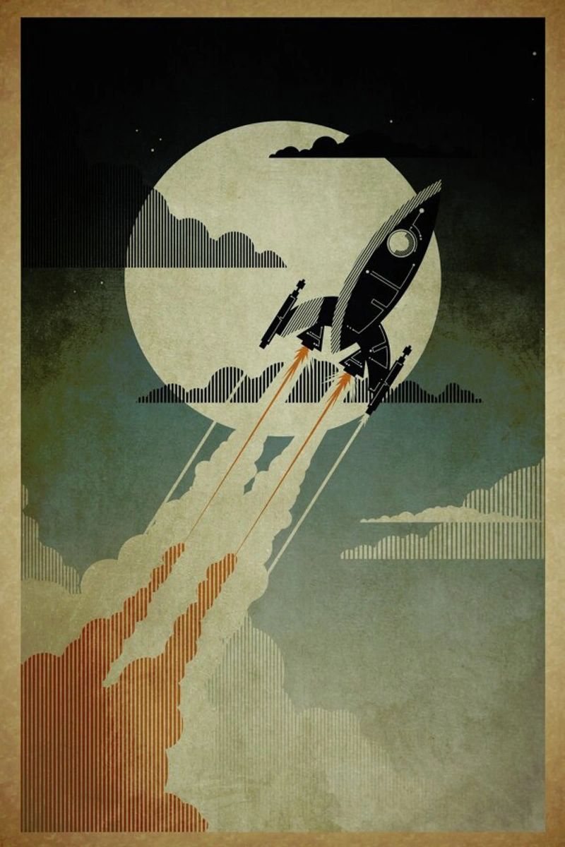 Night Launch poster by Danny Haas