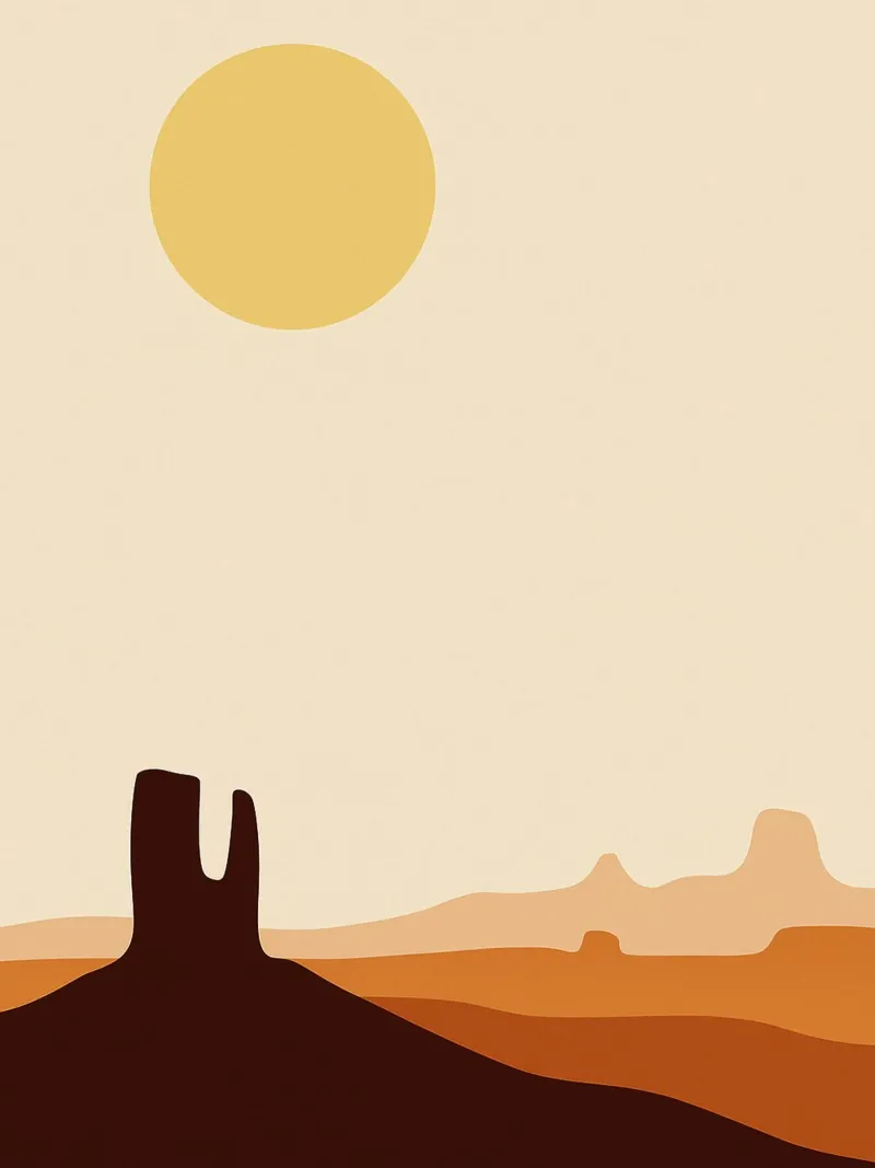 Sun in the dessert Abstract Art alu-dibond by Bulaxtims