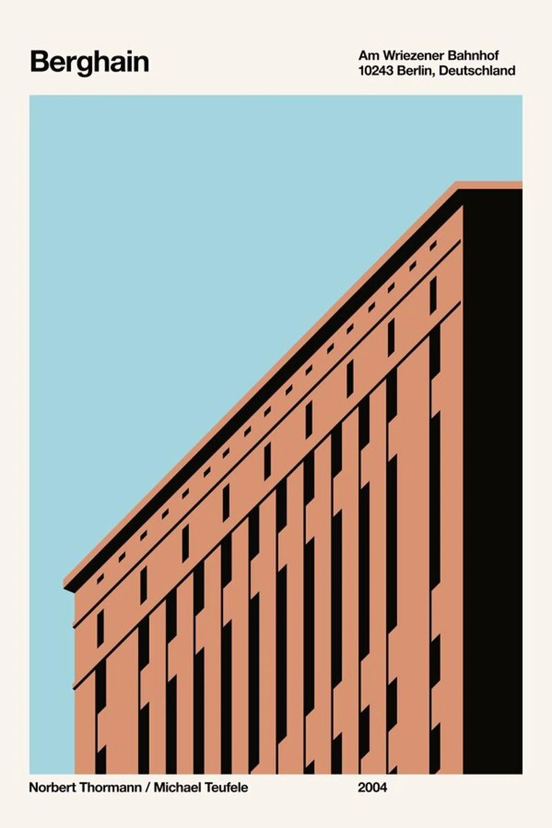 Berghain Day poster by Florent Bodart