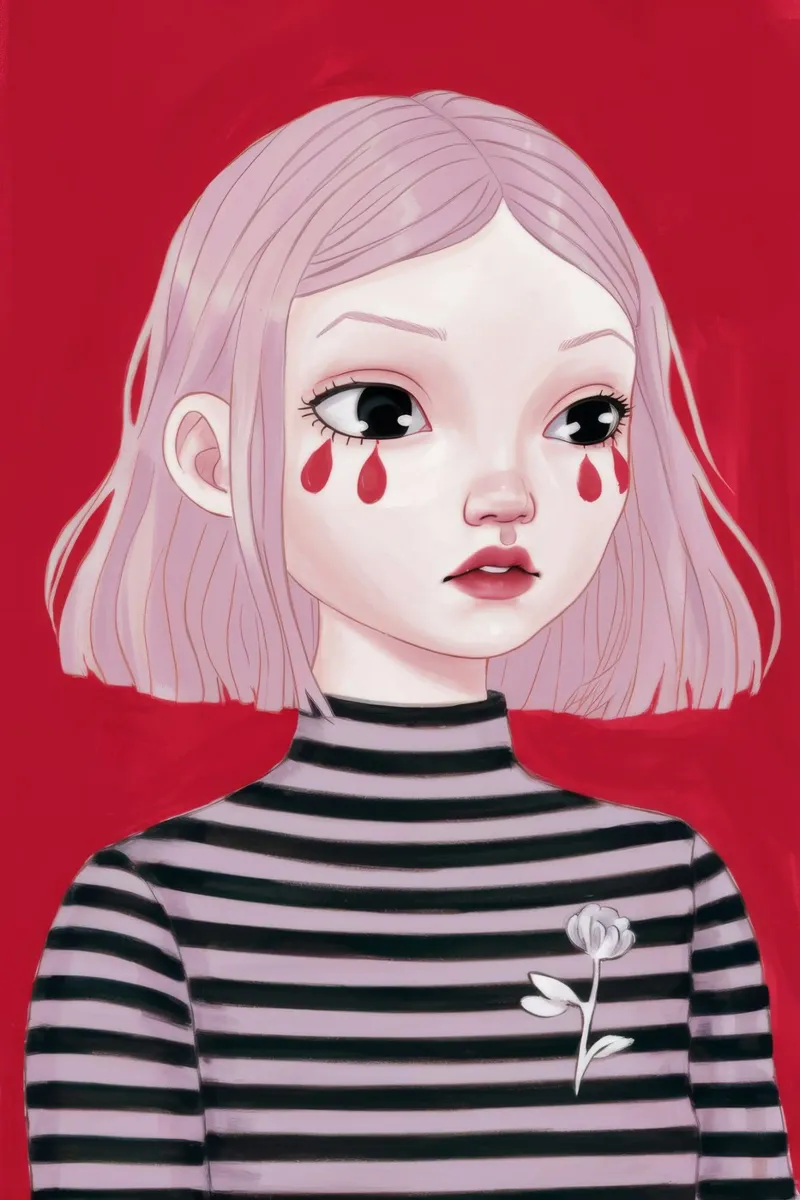 Elegia delle lacrime rosse poster da Aether Brush