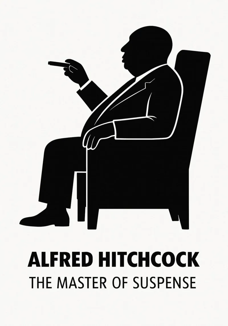 Alfred Hitchcock Print pellicola backlit da MoviesArt