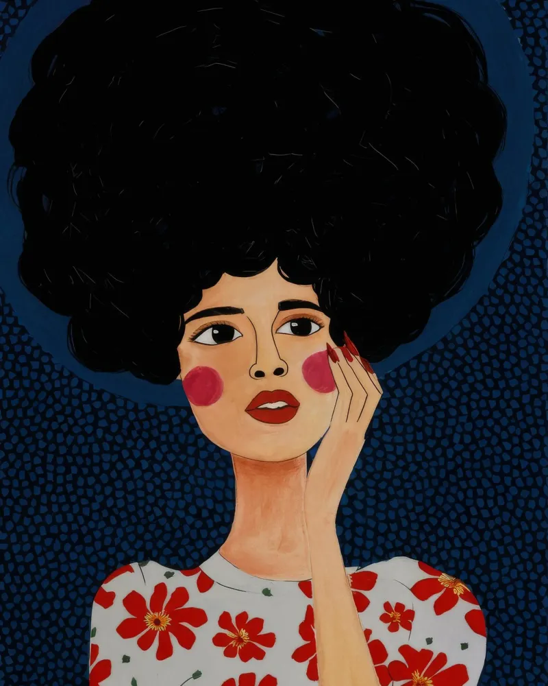 Reverie floreale afro pellicola backlit da Aether Brush