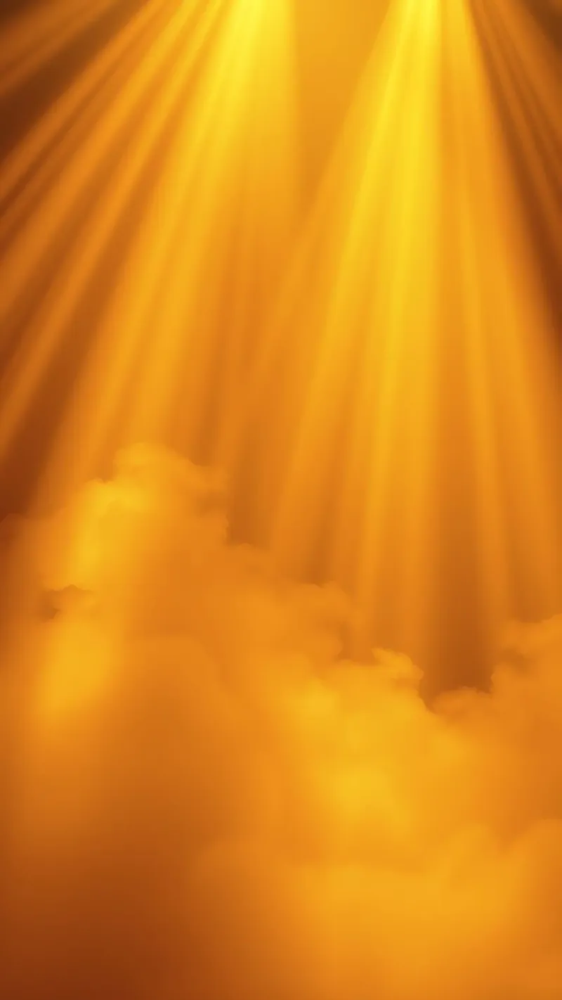 Bright golden rays shine through wispy clouds hahnemühle by DesignDoodle