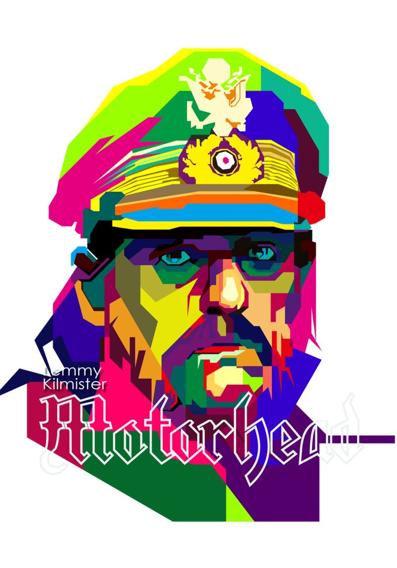 Lemmy Kilmister Motorhead Band WPAP Trending Now poster de Artkreator