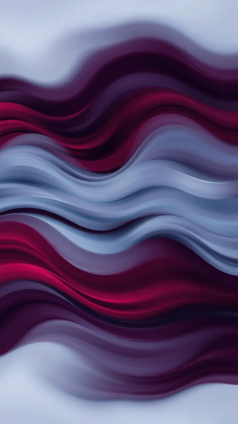 Abstracte golven van rood en blauw creëren een rustgevend effect canvas van DesignDoodle