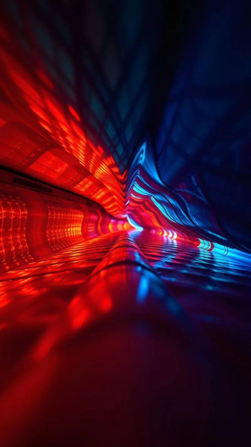 abstraction featuring dynamic colors and reflections suitabl hahnemühle by DesignDoodle