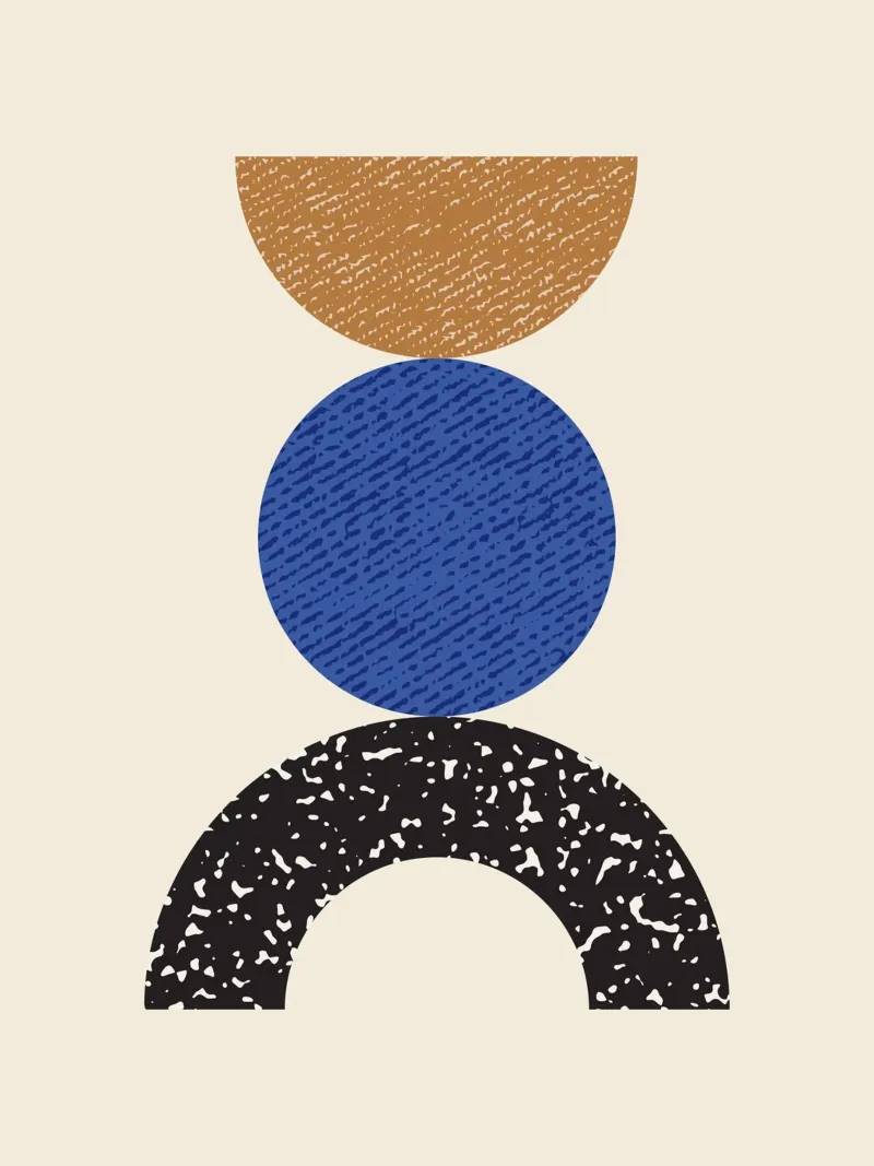 Equilibrio geometrico in woodblock pellicola backlit da MoonlightPrint