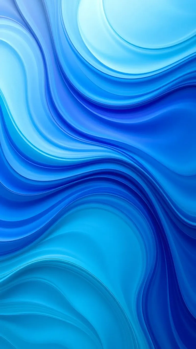Abstract blue waves creating a calm art canvas by DesignDoodle