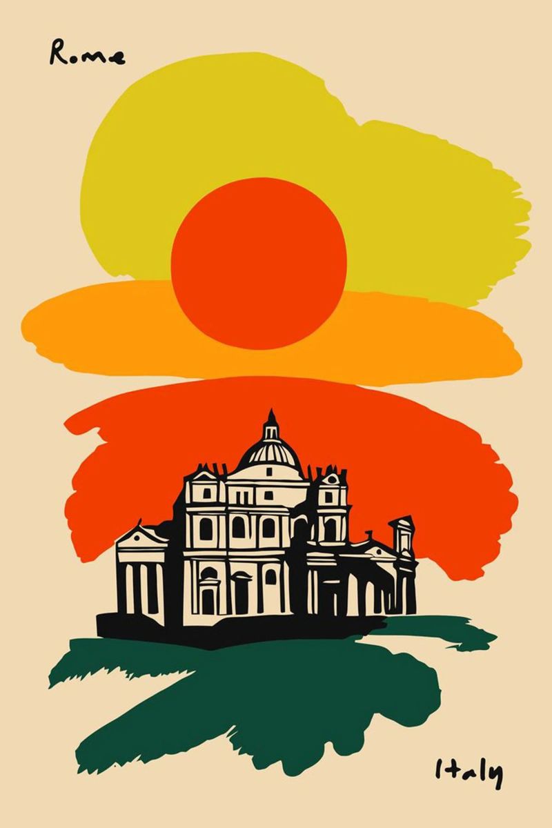 Travel to Rome poster by youngs print