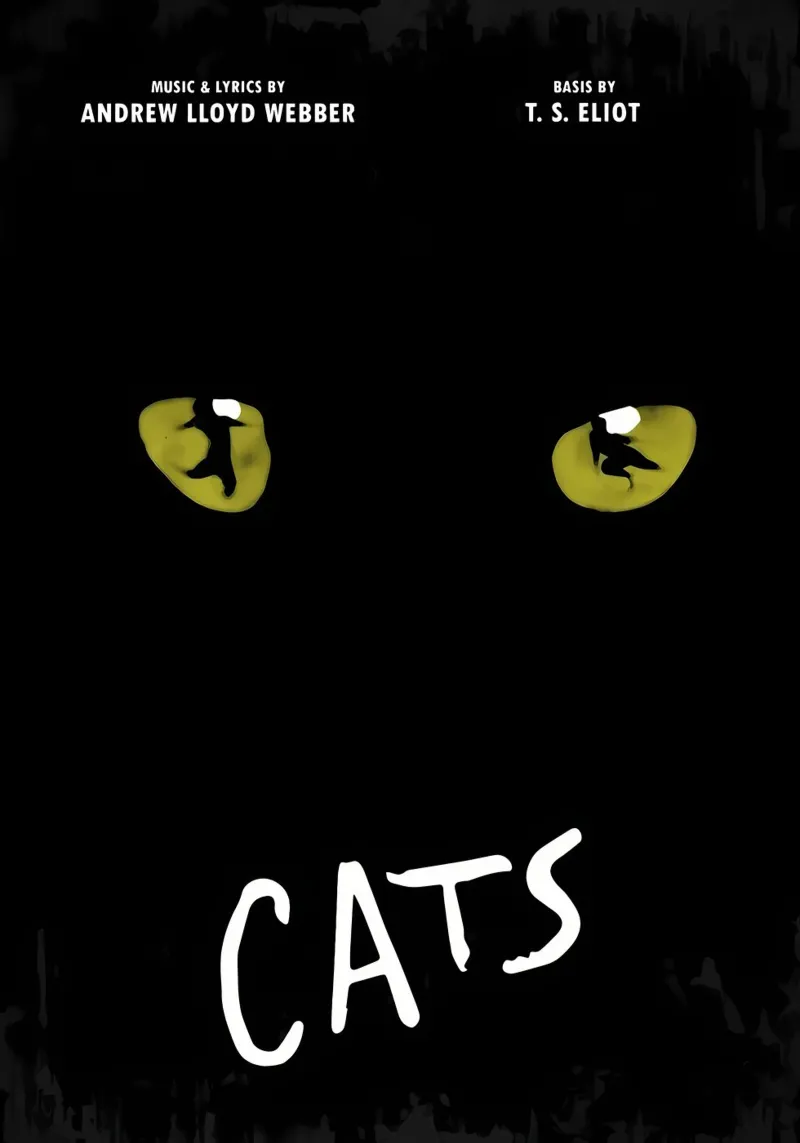 chat yeux texte typographie poster musical obscurité jaune vert poster avec cadre en bois de Ashish Kashyap