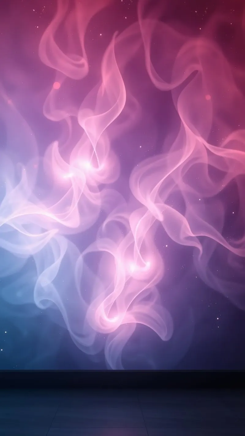 Dreamy abstract smoke design vibrant colors and smooth flow canvas with Floater frame by DesignDoodle
