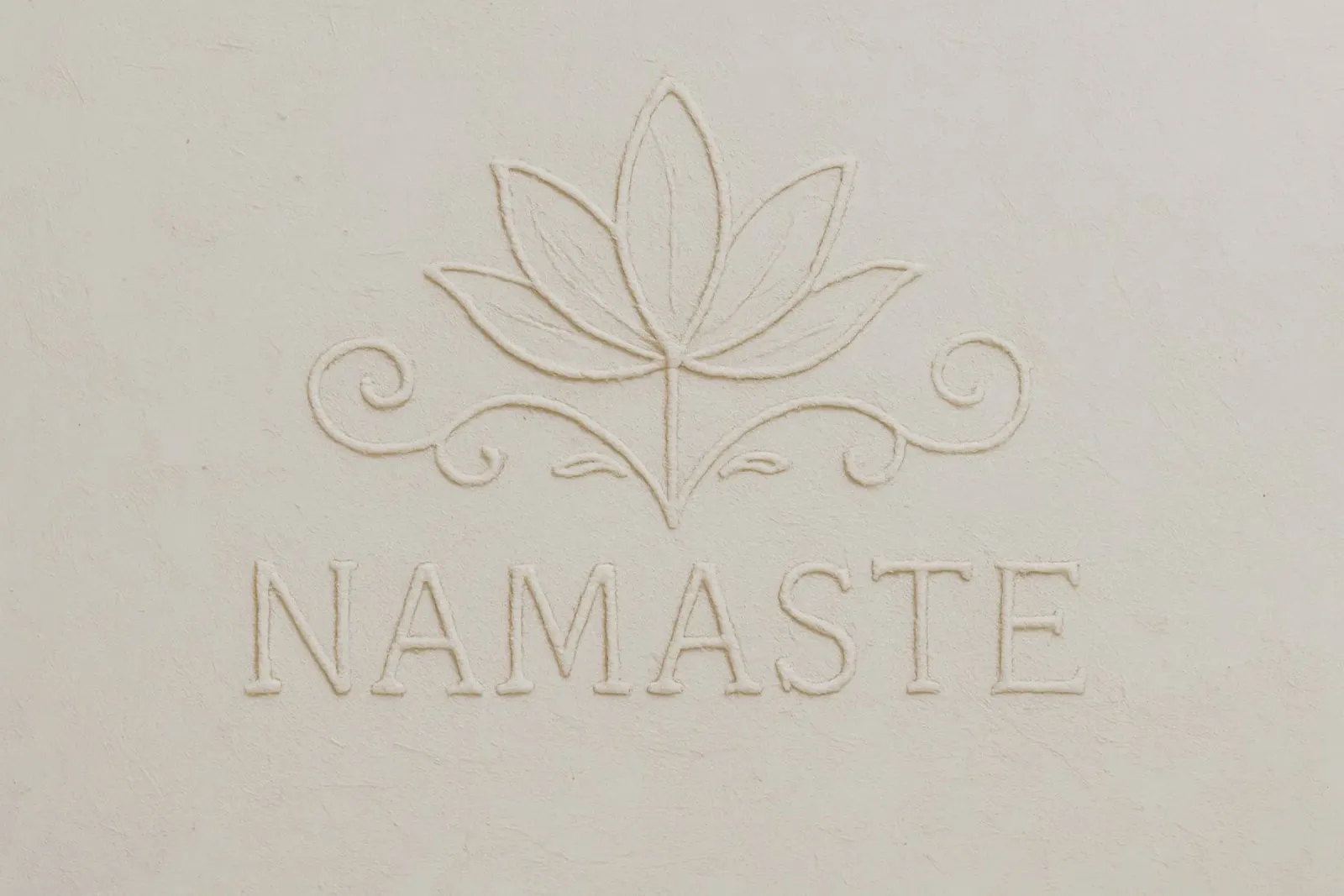 Namaste (Sand) tela con Cornice a cassetta da treechild