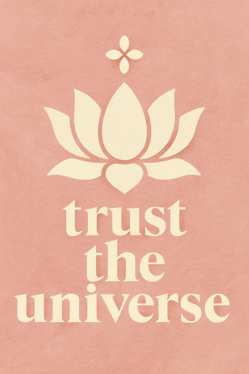 Trust The Universe alluminio dibond da treechild