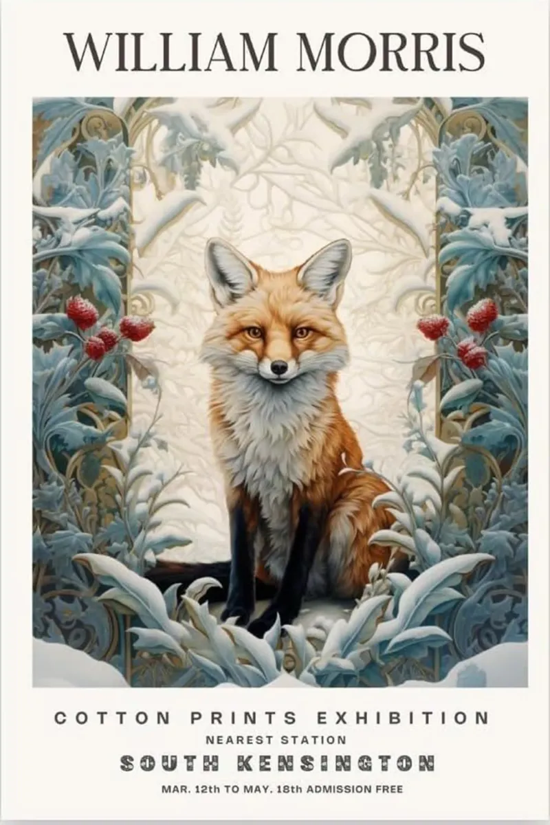 fuchs kunstwerk william morris Hahnemühle von komo store