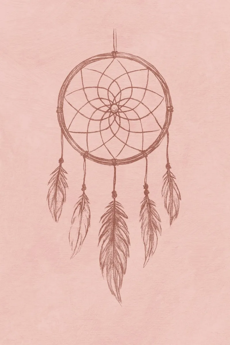 Dream Catcher (Pastel Pink) poster van treechild