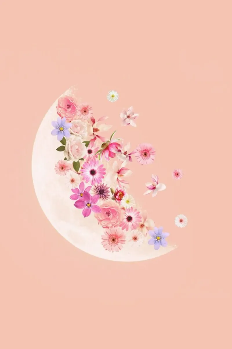Spring Floral Moon carta hahnemühle da cafelab