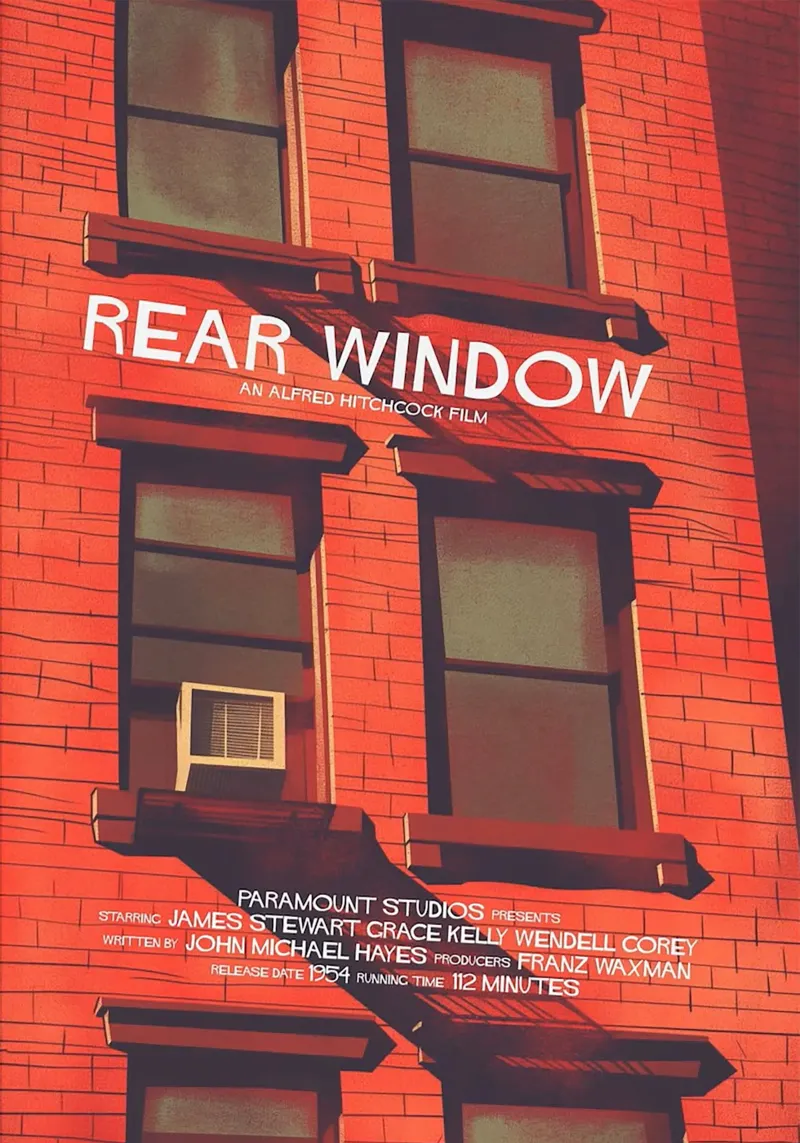 Rear Window – Suspicion Has a View poster da Attaboy Dsgn