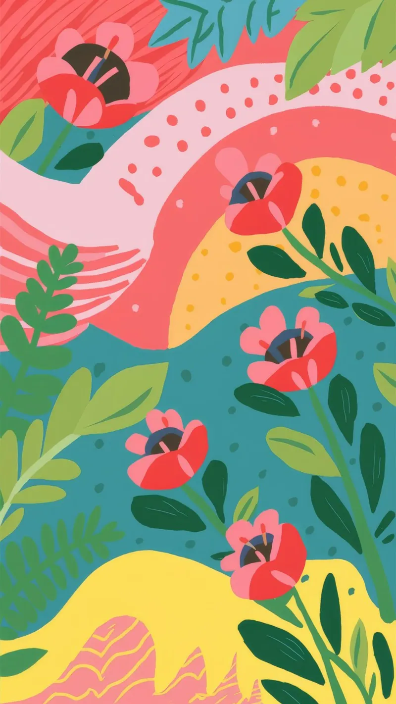 Abbraccio della mano del giardino poster con telaio in legno da Zep Layers
