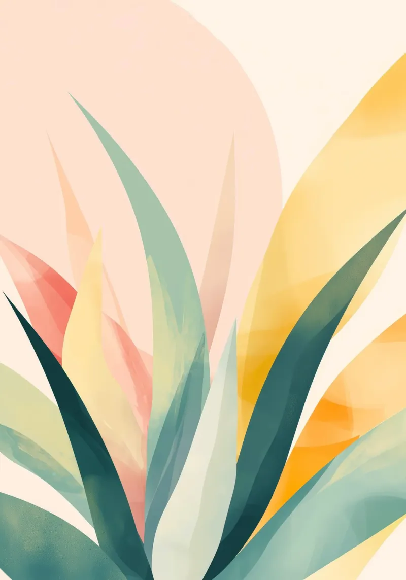 Foglie tropicali poster da Justyna Jaszke JBJart
