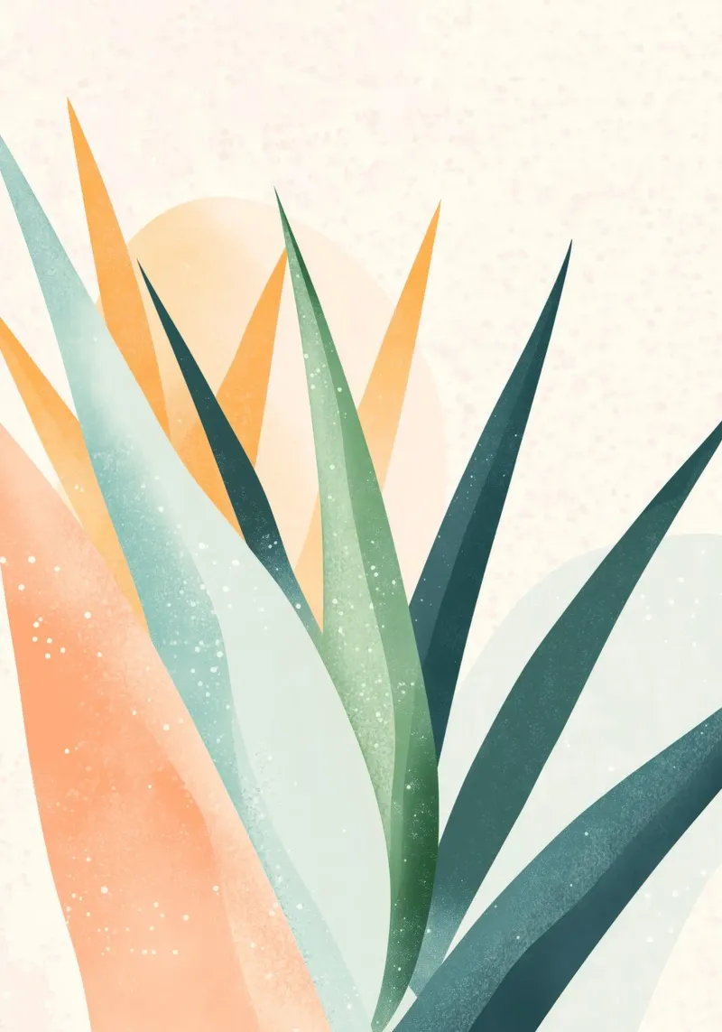 Foglie tropicali poster da Justyna Jaszke JBJart