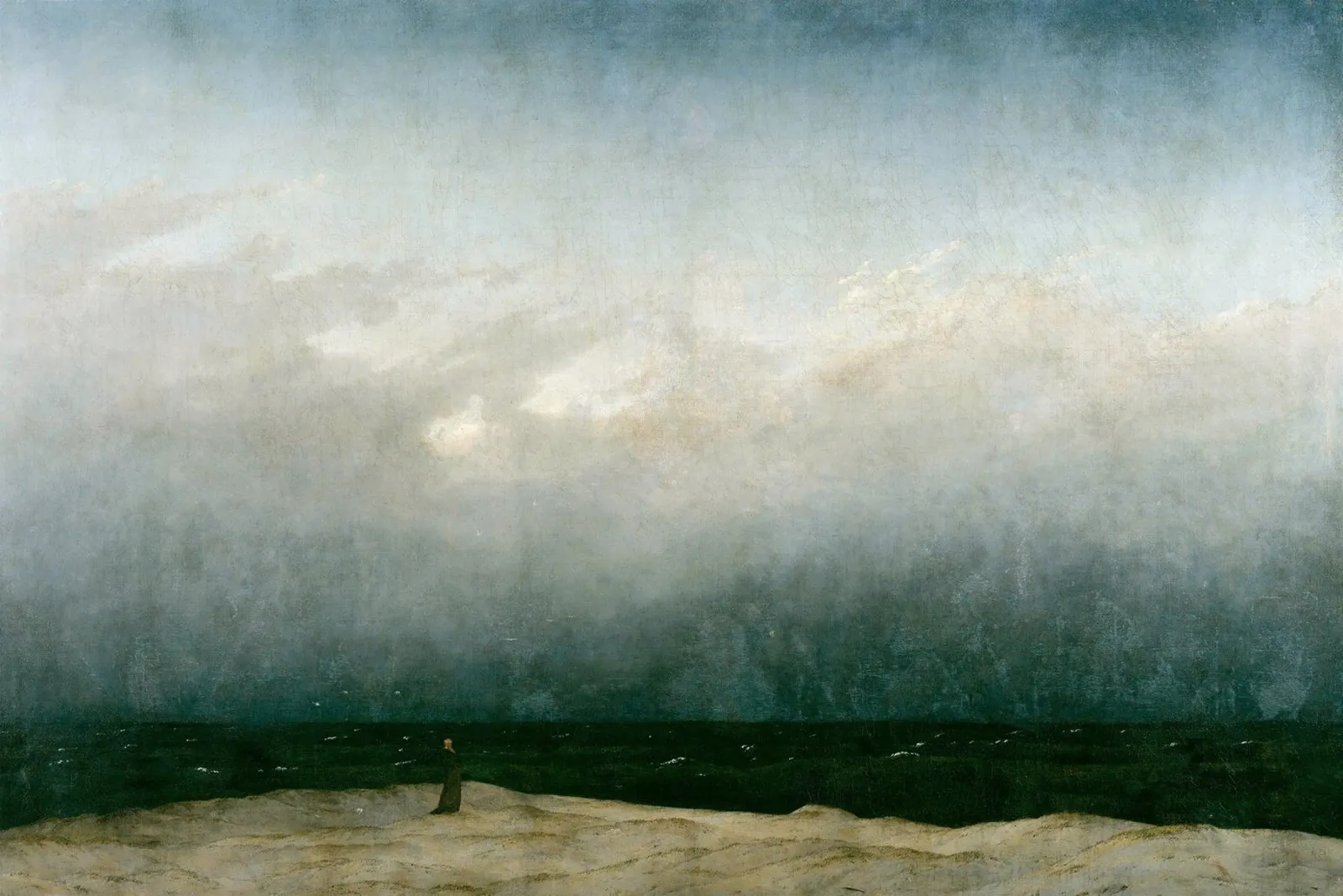 Caspar David Friedrich - The Monk by the Sea carta hahnemühle da apoloprints