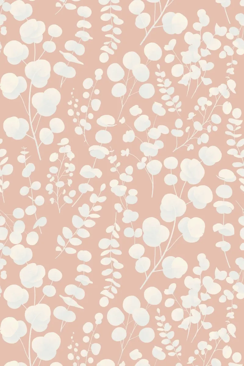 Pattern Foglie di Eucalipto Blush pellicola backlit da SilverPegasus