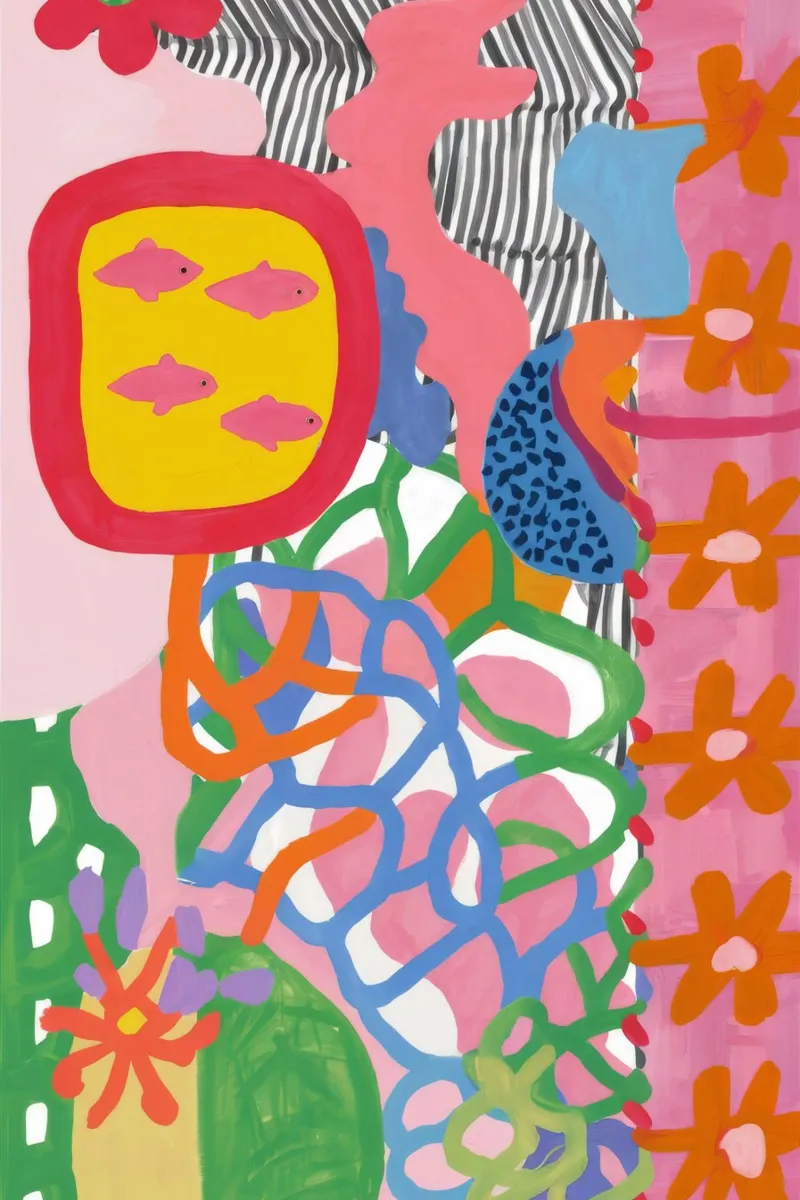 Portale Dreamscape rosa poster con telaio in plastica da Zep Layers