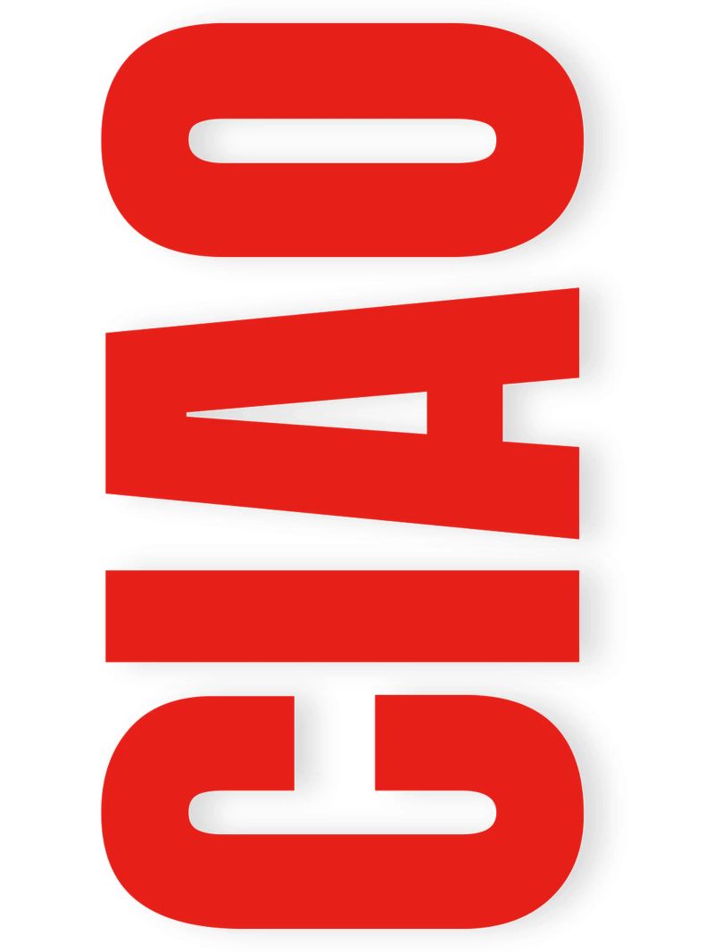 CIAO IN BOLD canvas by The Quote Collective